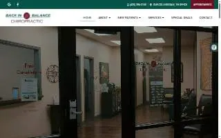 Back in Balance Chiropractic of Collegedale website