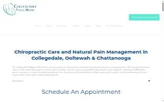 Collegedale Physical Medicine website