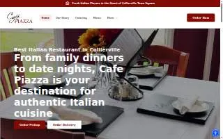 Cafe Piazza website