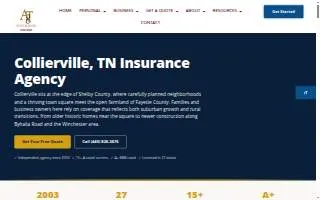 Collierville Insurance Agency website
