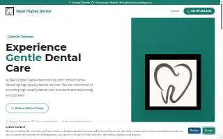 West Poplar Dental website