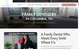 Columbia Family Dentistry website
