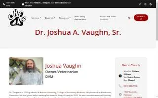 Columbia Hospital For Animals: Vaughn Joshua A DVM website