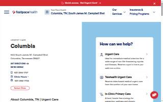 Fast Pace Health Urgent Care - Columbia - TN