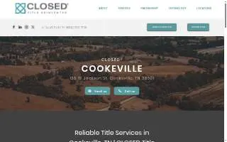 CLOSED Title of Cookeville website