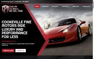 Cookeville Fine Motors website