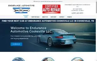 Endurance Automotive Cookeville website