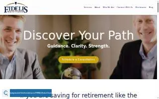 Fidelis Financial Strategies website