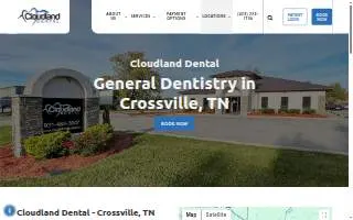 Cloudland Dental of Crossville website