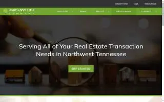 Dyer Land Title Co of Dyersburg website