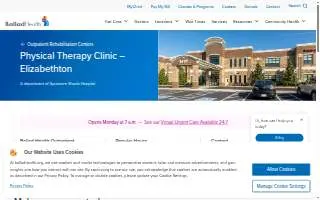 Ballad Health Outpatient Rehabilitation of Elizabethton website