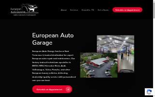 European Auto Garage website