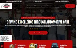 Cody's Automotive website