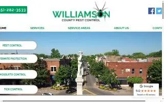 Williamson County Pest Control website