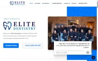 Elite Dentistry of Gallatin website