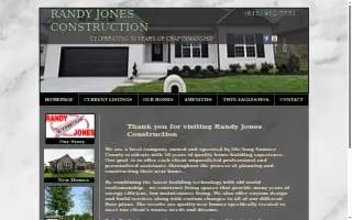 Randy Jones Construction Co website