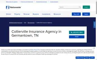Collierville Insurance Agency website