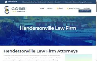 Cobb Law Group website