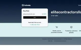 Elite Contractors, LLC website