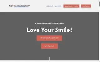 Johnson City Smiles website