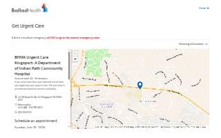 Ballad Health Medical Associates Urgent Care