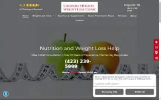 Colonial Heights Weight Loss Clinic website