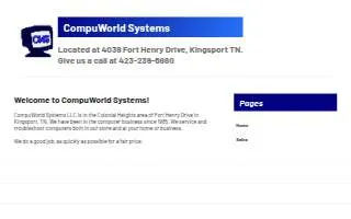 CompuWorld Systems LLC website