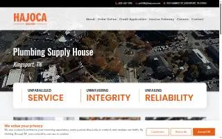 Hajoca Kingsport - Plumbing Supply website