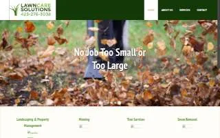 Lawncare Solutions website