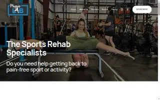Physio Lab PT - Kingsport website