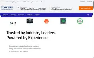 Towers Construction Services LLC website
