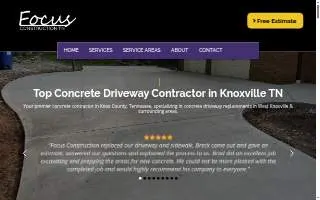 Focus Construction TN website