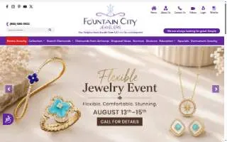 Fountain City Jewelers website