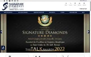 Signature Diamonds website