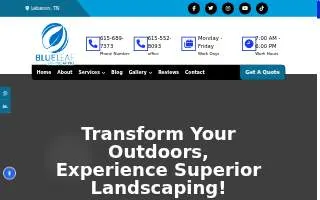 Blue Leaf Landscaping website