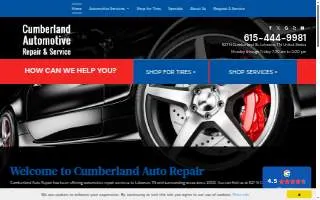 Cumberland Auto Repair website
