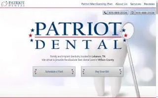 Patriot Dental website