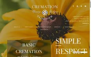Cremation By Grandview website