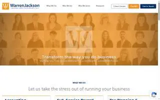 WarrenJackson CPA's PLLC website