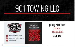 901 Towing Memphis 24/7 website