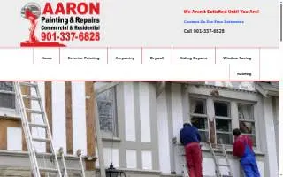 Aaron Painting and Construction website