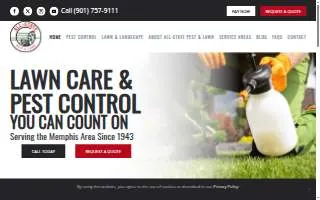 All-State Pest & Lawn website