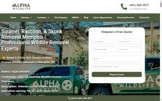 Alpha Wildlife Memphis website