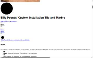 Billy Pounds Custom Installation Tile and Marble