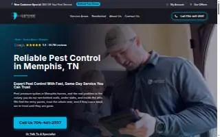 ClearDefense Pest Control of Memphis website