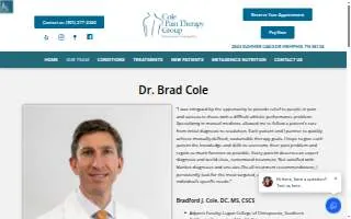 Dr. Bradford Cole website
