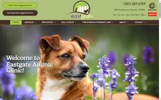 Eastgate Animal Clinic website