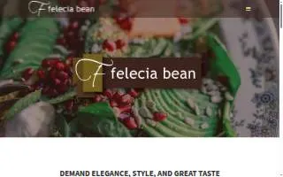Felecia Bean Catering website