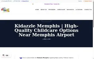 KIDazzle Childcare Inc: Memphis Flying Start website
