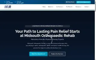 MidSouth Orthopaedic Rehab website